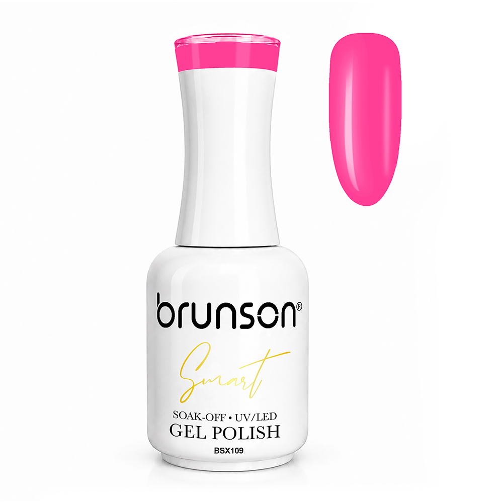 Brunson Smart Gel Nail Polish 18ml – TPO-Free & HEMA-Free UV/LED Soak-Off Gel, Self-Levelling High-Gloss Finish, Chip-Resistant 30+ Days Wear | Professional Salon Manicure Gel BSX109