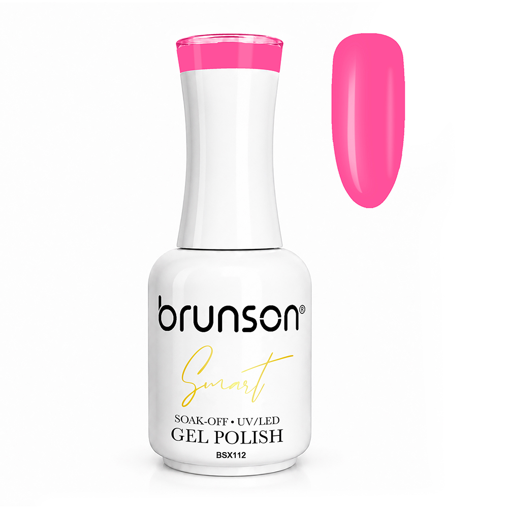 Brunson Smart Gel Nail Polish 18ml – TPO-Free & HEMA-Free UV/LED Soak-Off Gel, Self-Levelling High-Gloss Finish, Chip-Resistant 30+ Days Wear | Professional Salon Manicure Gel BSX112