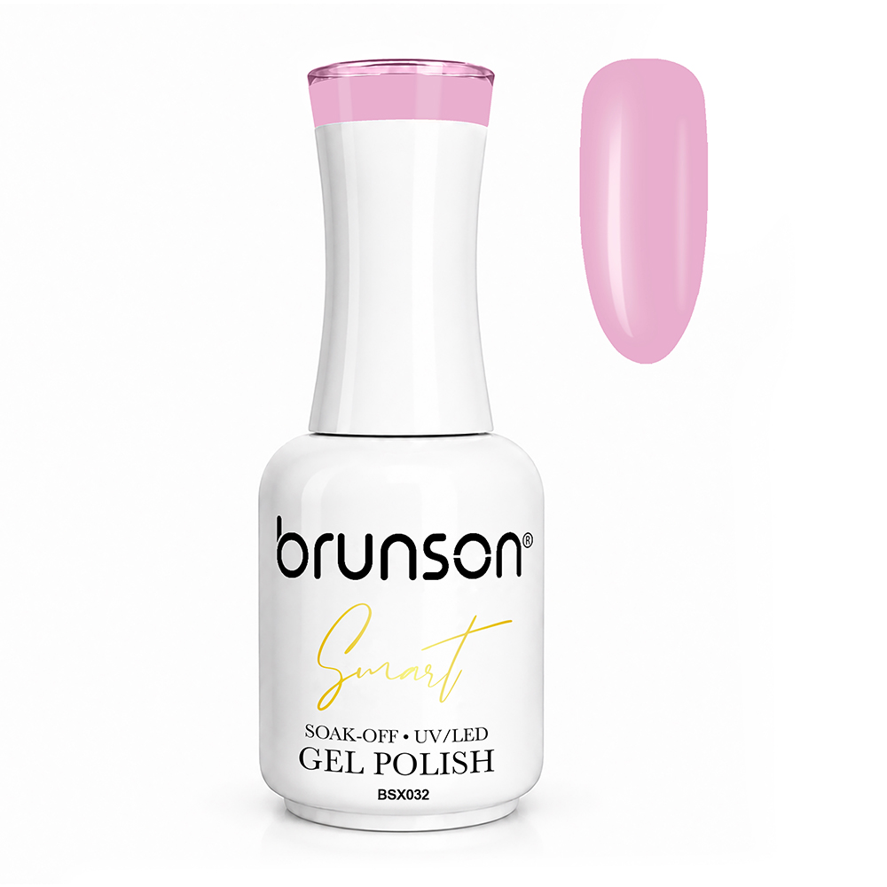 Brunson Smart Gel Nail Polish 18ml – TPO-Free & HEMA-Free UV/LED Soak-Off Gel, Self-Levelling High-Gloss Finish, Chip-Resistant 30+ Days Wear | Professional Salon Manicure Gel BSX032