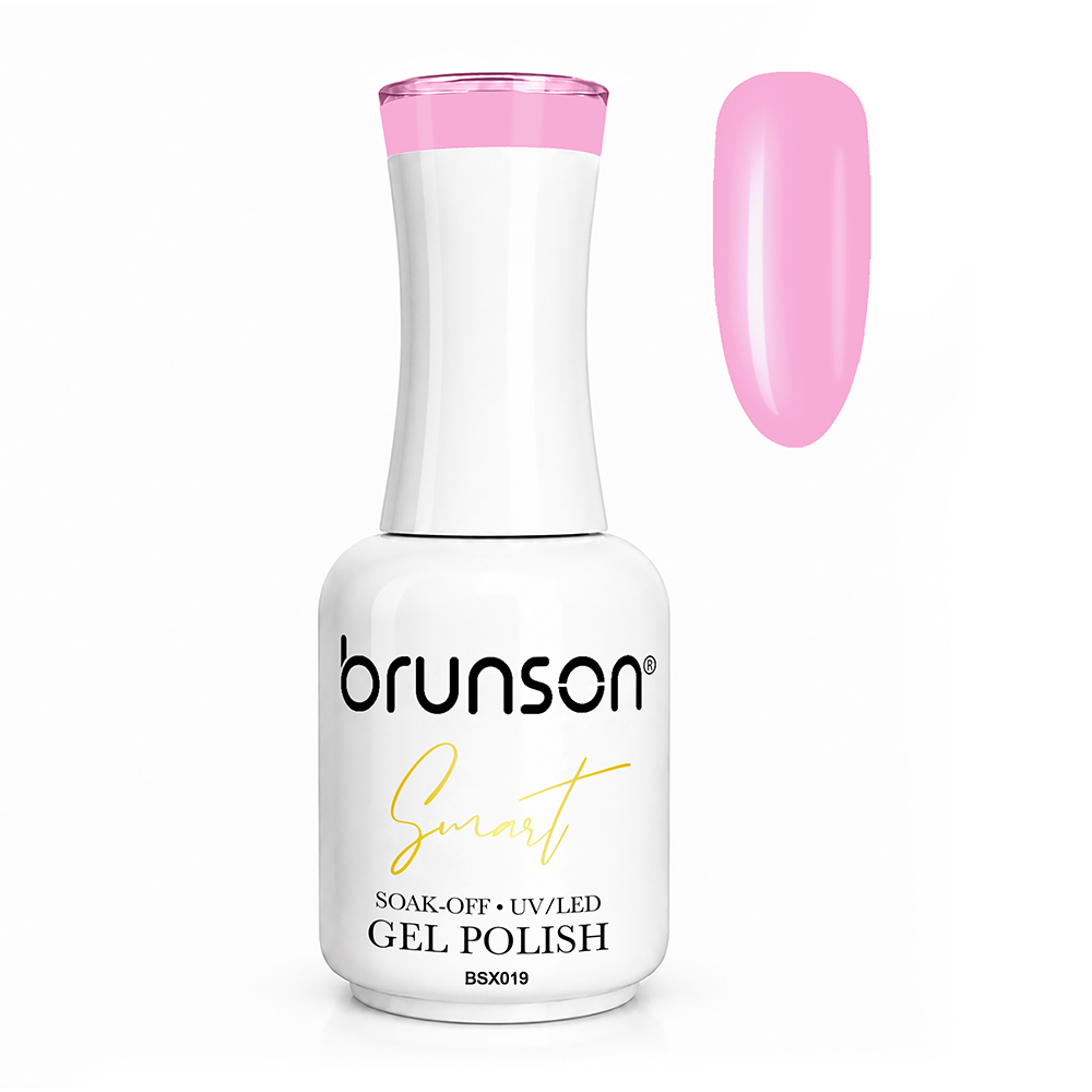 Brunson Smart Gel Nail Polish 18ml – TPO-Free & HEMA-Free UV/LED Soak-Off Gel, Self-Levelling High-Gloss Finish, Chip-Resistant 30+ Days Wear | Professional Salon Manicure Gel BSX019