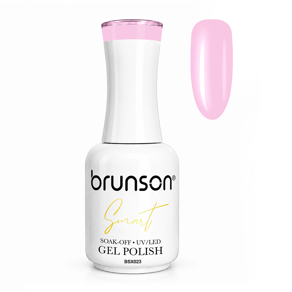 Brunson Smart Gel Nail Polish 18ml – TPO-Free & HEMA-Free UV/LED Soak-Off Gel, Self-Levelling High-Gloss Finish, Chip-Resistant 30+ Days Wear | Professional Salon Manicure Gel BSX023