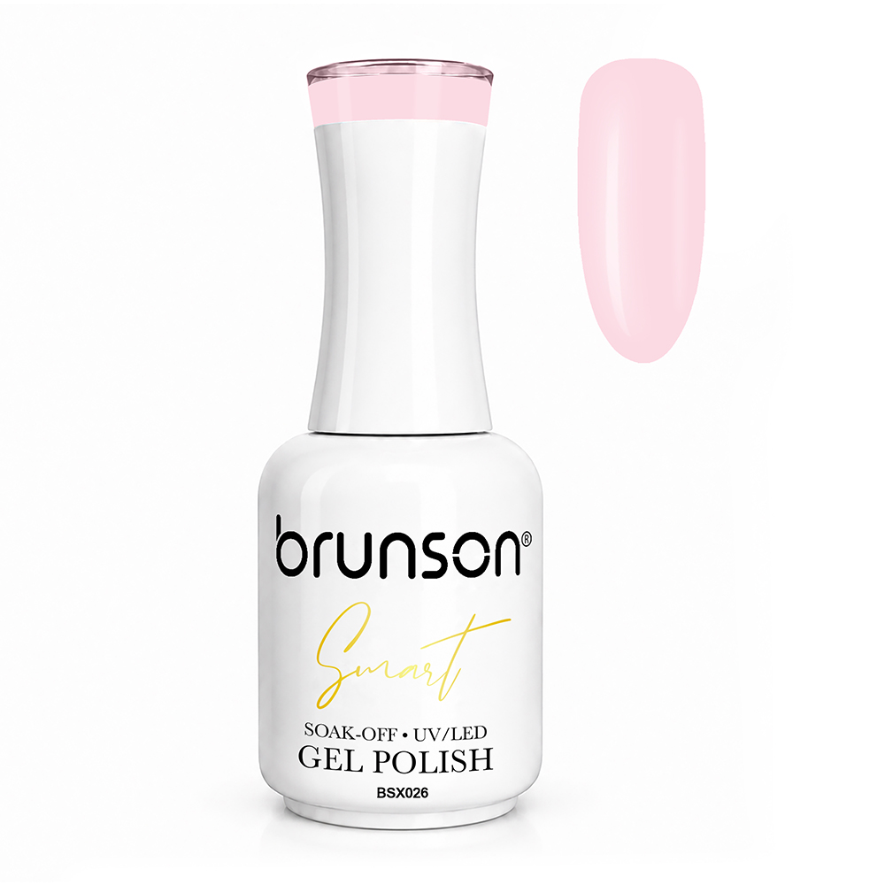 Brunson Smart Gel Nail Polish 18ml – TPO-Free & HEMA-Free UV/LED Soak-Off Gel, Self-Levelling High-Gloss Finish, Chip-Resistant 30+ Days Wear | Professional Salon Manicure Gel BSX026