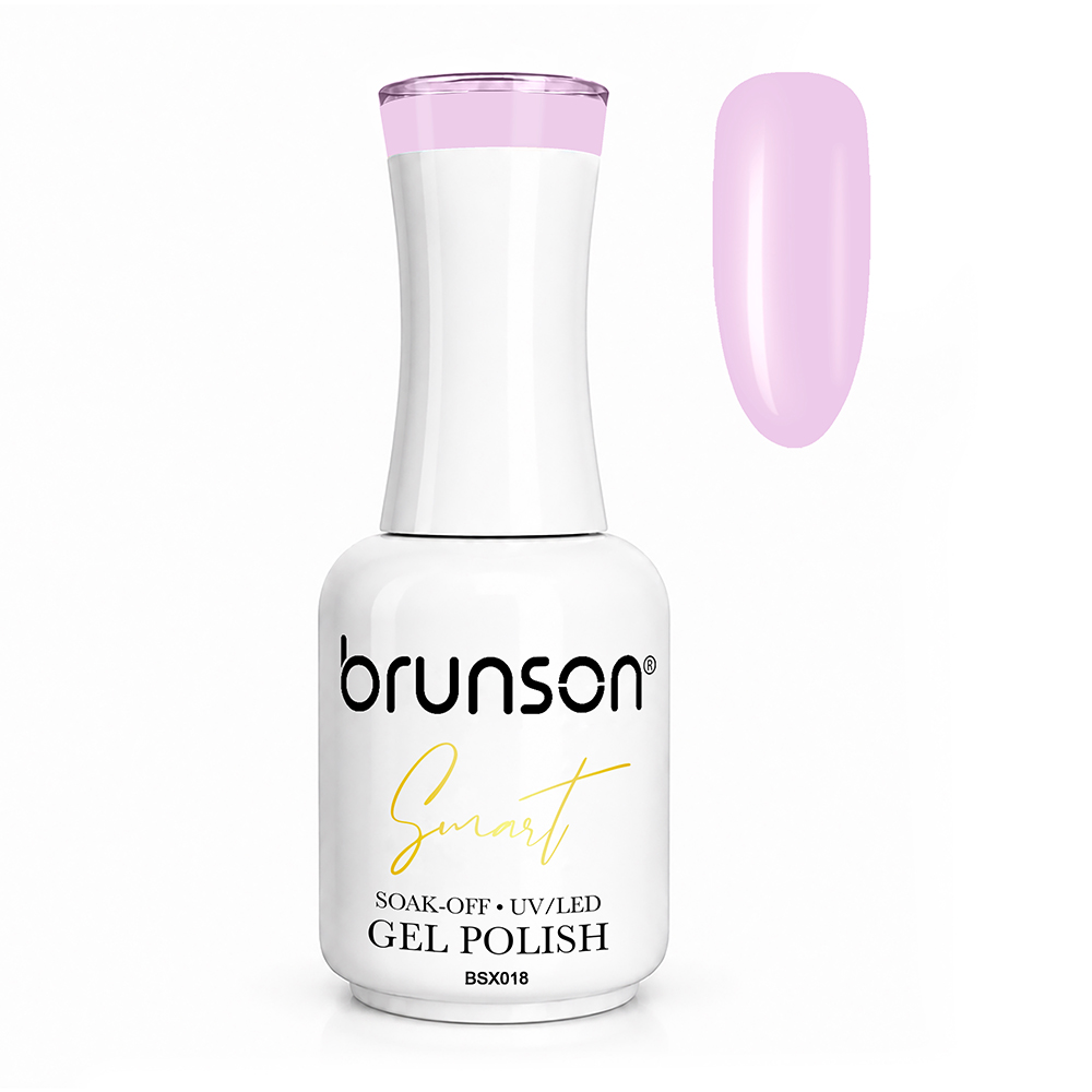 Brunson Smart Gel Nail Polish 18ml – TPO-Free & HEMA-Free UV/LED Soak-Off Gel, Self-Levelling High-Gloss Finish, Chip-Resistant 30+ Days Wear | Professional Salon Manicure Gel BSX018