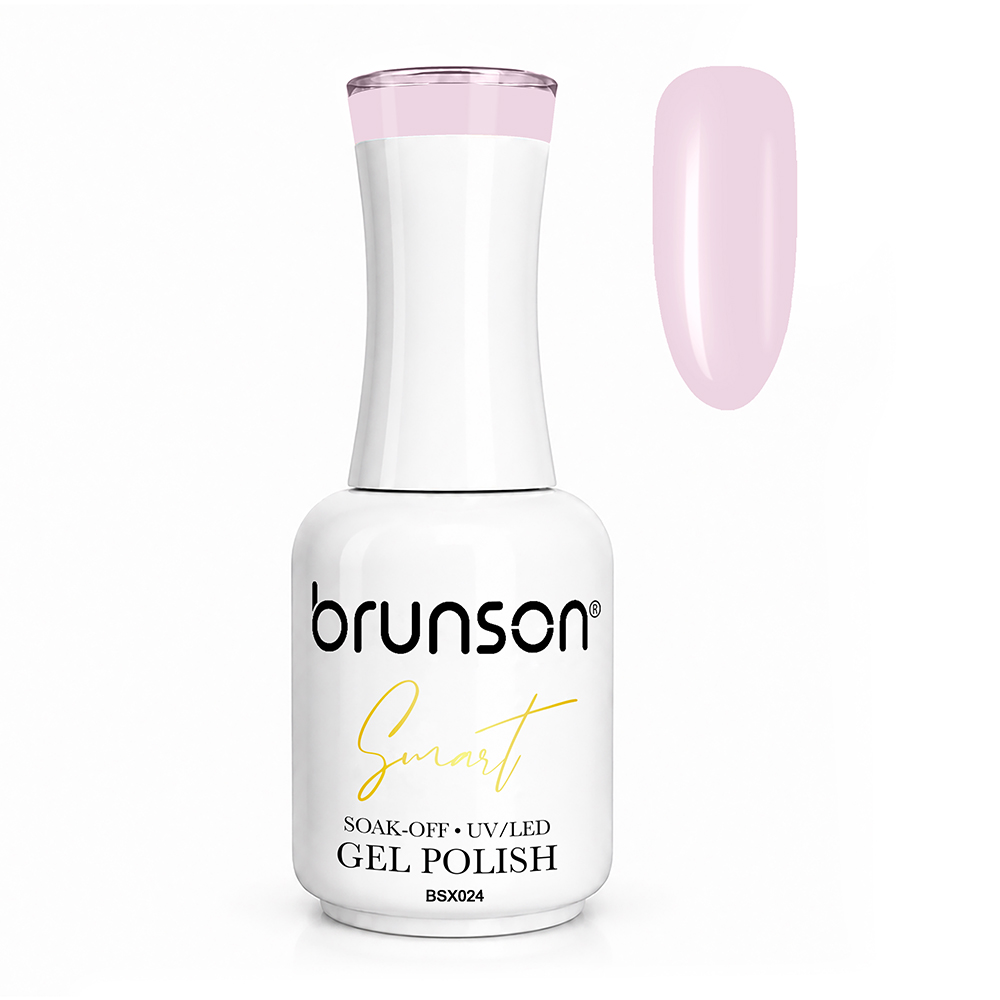 Brunson Smart Gel Nail Polish 18ml – TPO-Free & HEMA-Free UV/LED Soak-Off Gel, Self-Levelling High-Gloss Finish, Chip-Resistant 30+ Days Wear | Professional Salon Manicure Gel BSX024
