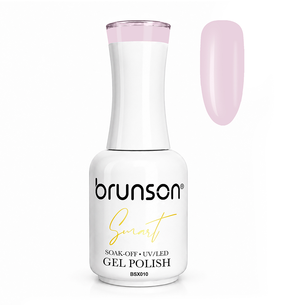 Brunson Smart Gel Nail Polish 18ml – TPO-Free & HEMA-Free UV/LED Soak-Off Gel, Self-Levelling High-Gloss Finish, Chip-Resistant 30+ Days Wear | Professional Salon Manicure Gel BSX010