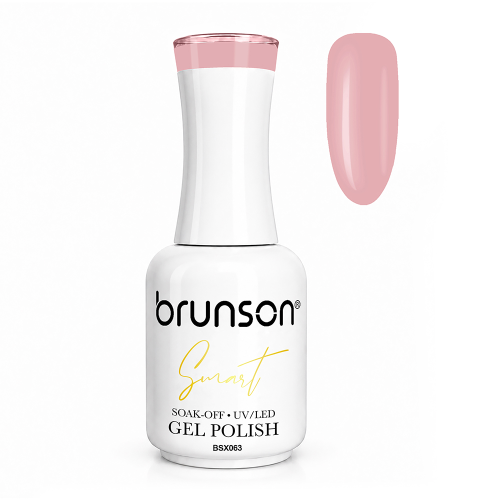 Brunson Smart Gel Nail Polish 18ml – TPO-Free & HEMA-Free UV/LED Soak-Off Gel, Self-Levelling High-Gloss Finish, Chip-Resistant 30+ Days Wear | Professional Salon Manicure Gel BSX063