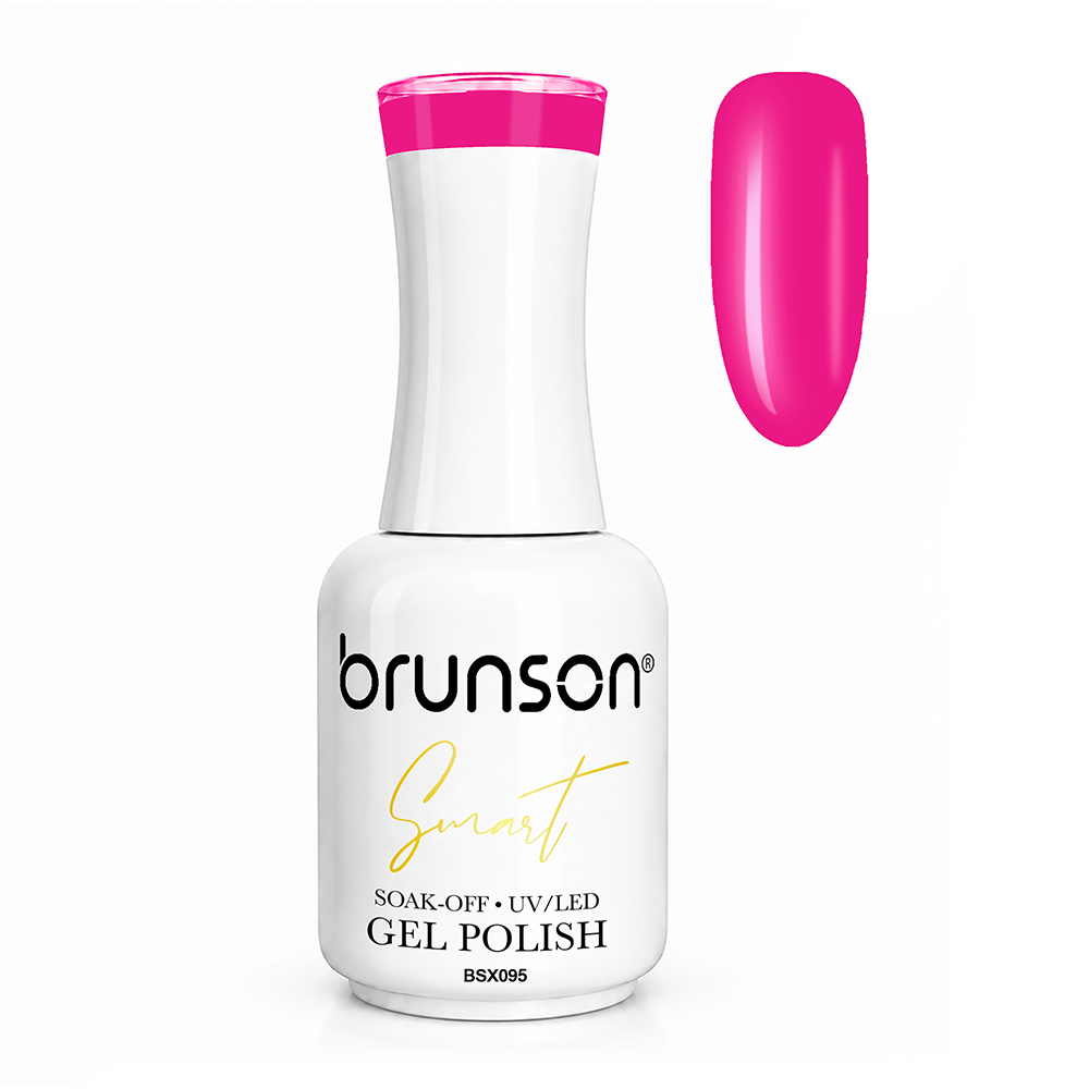 Brunson Smart Gel Nail Polish 18ml – TPO-Free & HEMA-Free UV/LED Soak-Off Gel, Self-Levelling High-Gloss Finish, Chip-Resistant 30+ Days Wear | Professional Salon Manicure Gel BSX095