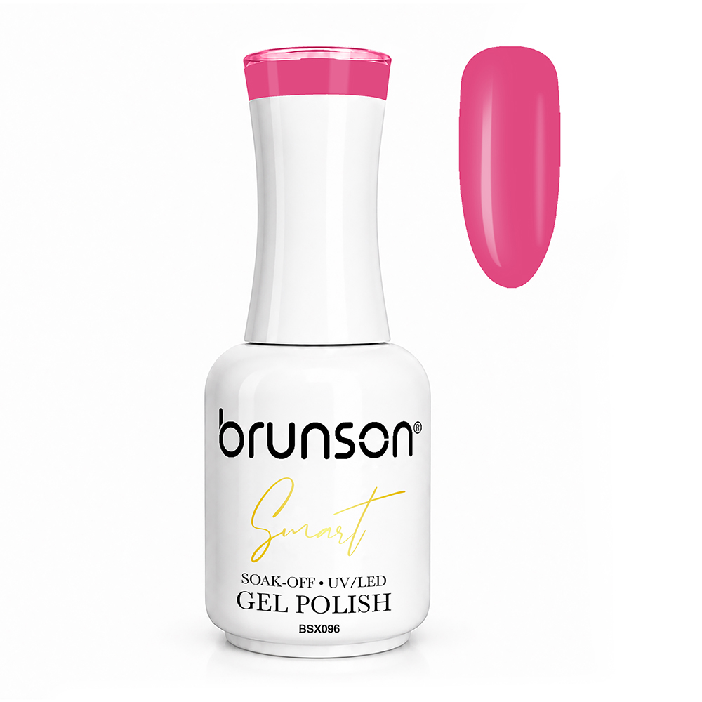 Brunson Smart Gel Nail Polish 18ml – TPO-Free & HEMA-Free UV/LED Soak-Off Gel, Self-Levelling High-Gloss Finish, Chip-Resistant 30+ Days Wear | Professional Salon Manicure Gel BSX096