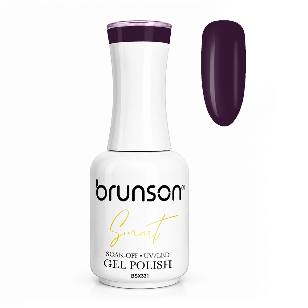 Brunson Smart Gel Nail Polish 18ml – TPO-Free & HEMA-Free UV/LED Soak-Off Gel, Self-Levelling High-Gloss Finish, Chip-Resistant 30+ Days Wear | Professional Salon Manicure Gel BSX331
