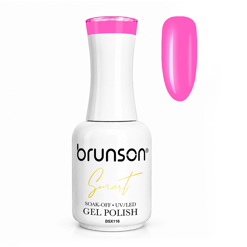 Brunson Smart Gel Nail Polish 18ml – TPO-Free & HEMA-Free UV/LED Soak-Off Gel, Self-Levelling High-Gloss Finish, Chip-Resistant 30+ Days Wear | Professional Salon Manicure Gel BSX116