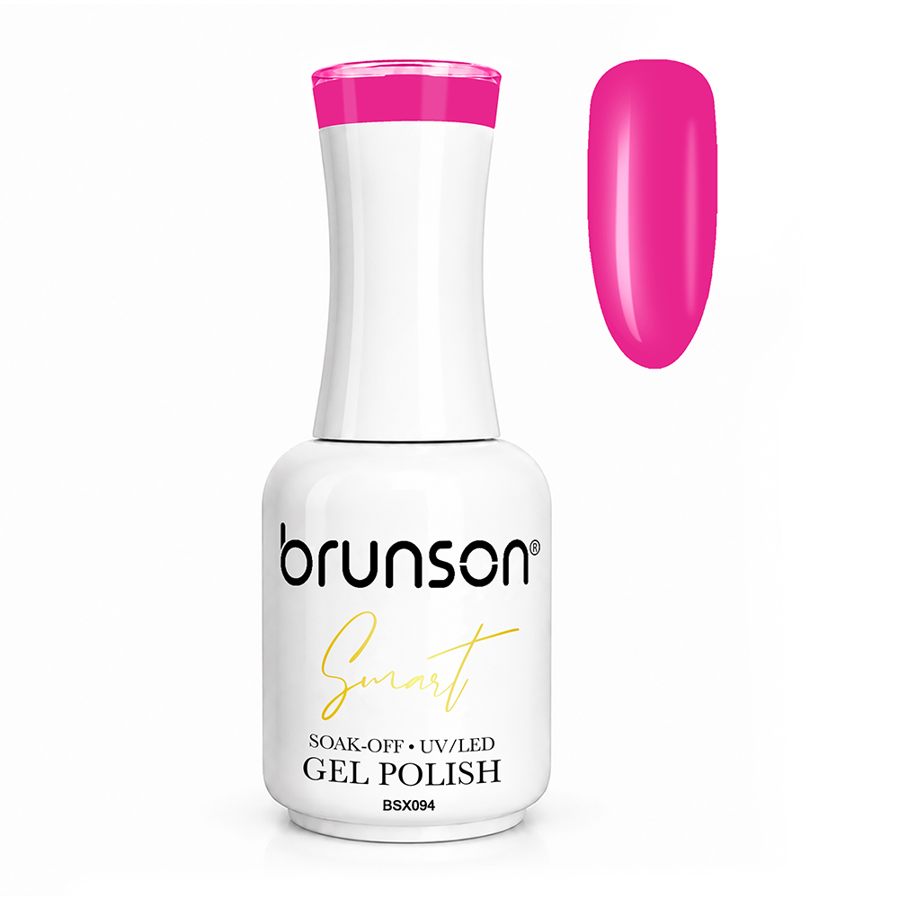 Brunson Smart Gel Nail Polish 18ml – TPO-Free & HEMA-Free UV/LED Soak-Off Gel, Self-Levelling High-Gloss Finish, Chip-Resistant 30+ Days Wear | Professional Salon Manicure Gel BSX094