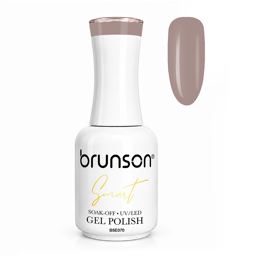 Brunson Smart Gel Nail Polish 18ml – TPO-Free & HEMA-Free UV/LED Soak-Off Gel, Self-Levelling High-Gloss Finish, Chip-Resistant 30+ Days Wear | Professional Salon Manicure Gel BSE070