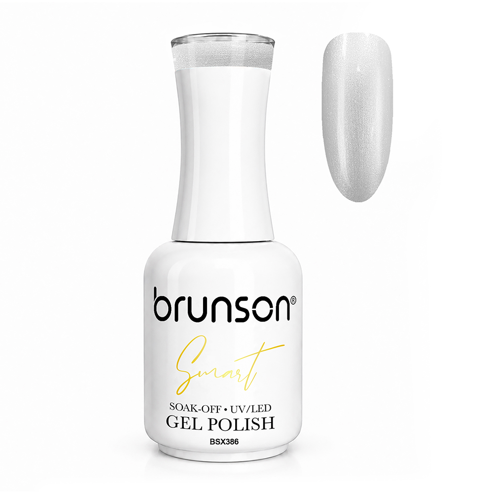 Brunson Smart Gel Nail Polish 18ml (Sheer Shade) – Professional TPO-Free & HEMA-Free UV/LED Soak-Off Gel Polish, Self-Levelling High-Gloss Finish, Long-Lasting Chip-Resistant Gel Nail Color Up to 30+ Days | Salon Quality Manicure | BSX386