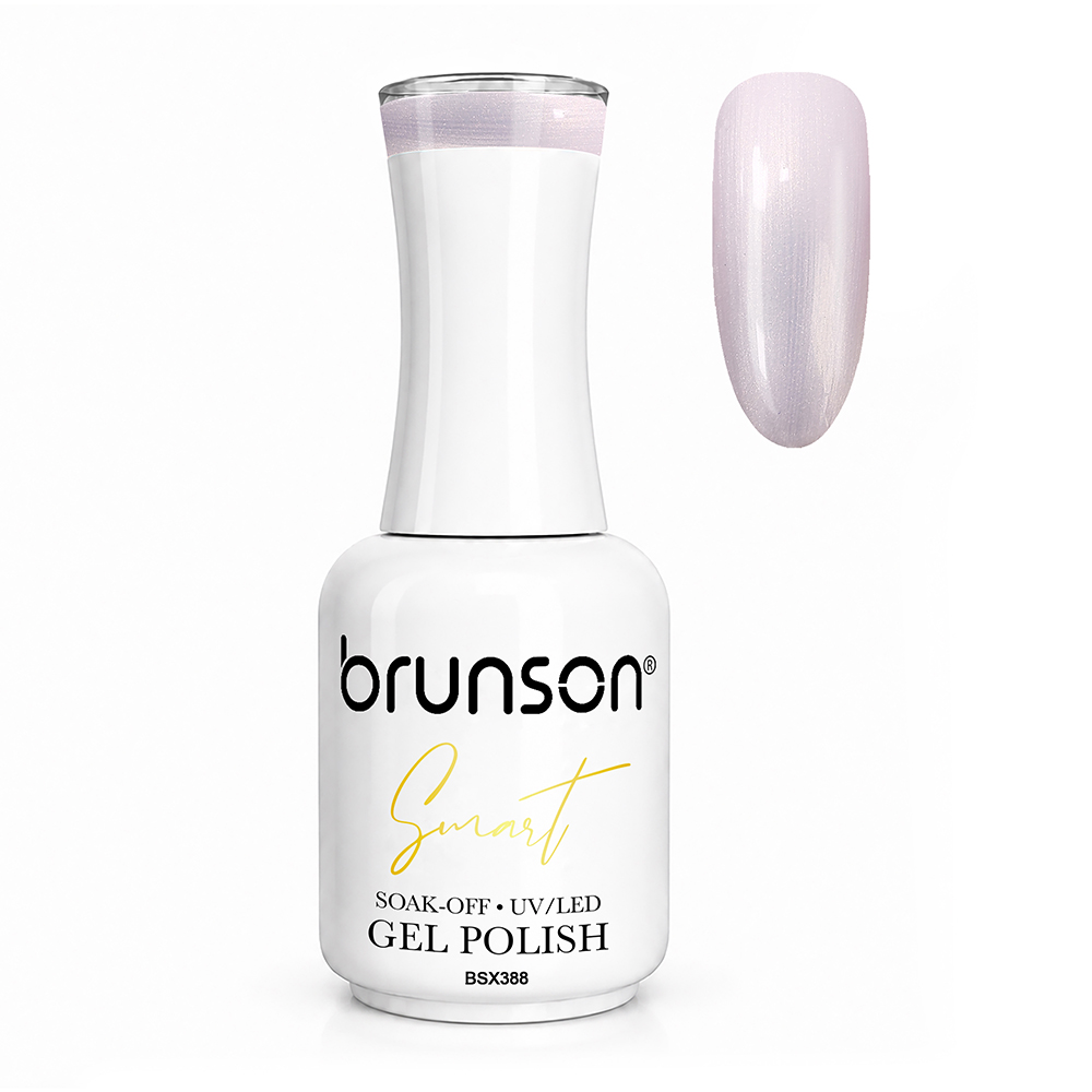 Brunson Smart Gel Nail Polish 18ml (Sheer Shade) – Professional TPO-Free & HEMA-Free UV/LED Soak-Off Gel Polish, Self-Levelling High-Gloss Finish, Long-Lasting Chip-Resistant Gel Nail Color Up to 30+ Days | Salon Quality Manicure | BSX388