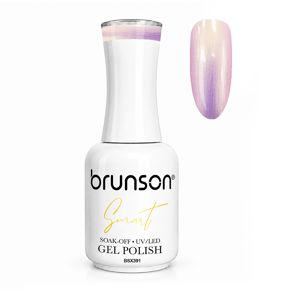 Brunson Smart Gel Nail Polish 18ml (Sheer Shade) – Professional TPO-Free & HEMA-Free UV/LED Soak-Off Gel Polish, Self-Levelling High-Gloss Finish, Long-Lasting Chip-Resistant Gel Nail Color Up to 30+ Days | Salon Quality Manicure | BSX391