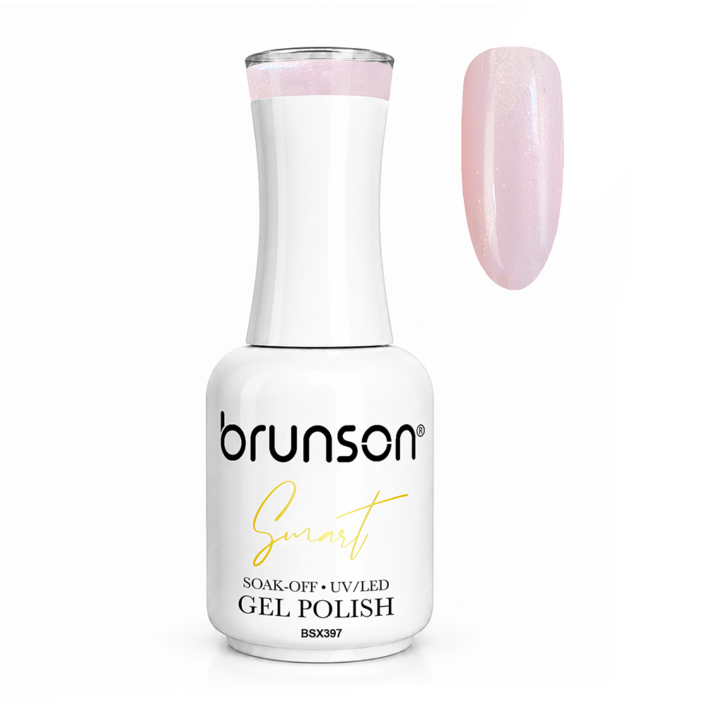 Brunson Smart Gel Nail Polish 18ml (Sheer Shade) – Professional TPO-Free & HEMA-Free UV/LED Soak-Off Gel Polish, Self-Levelling High-Gloss Finish, Long-Lasting Chip-Resistant Gel Nail Color Up to 30+ Days | Salon Quality Manicure | BSX397