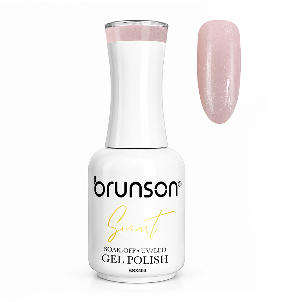 Brunson Smart Gel Nail Polish 18ml (Sheer Shade) – Professional TPO-Free & HEMA-Free UV/LED Soak-Off Gel Polish, Self-Levelling High-Gloss Finish, Long-Lasting Chip-Resistant Gel Nail Color Up to 30+ Days | Salon Quality Manicure | BSX403