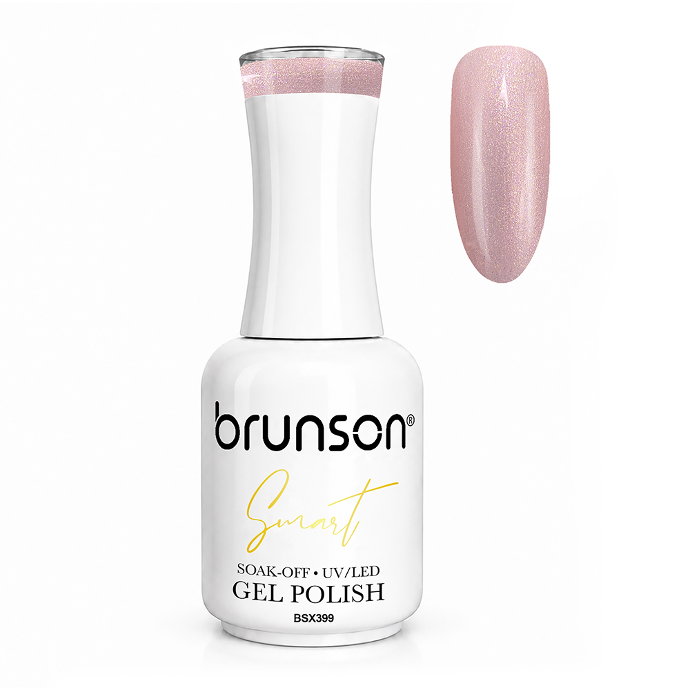 Brunson Smart Gel Nail Polish 18ml (Sheer Shade) – Professional TPO-Free & HEMA-Free UV/LED Soak-Off Gel Polish, Self-Levelling High-Gloss Finish, Long-Lasting Chip-Resistant Gel Nail Color Up to 30+ Days | Salon Quality Manicure | BSX399