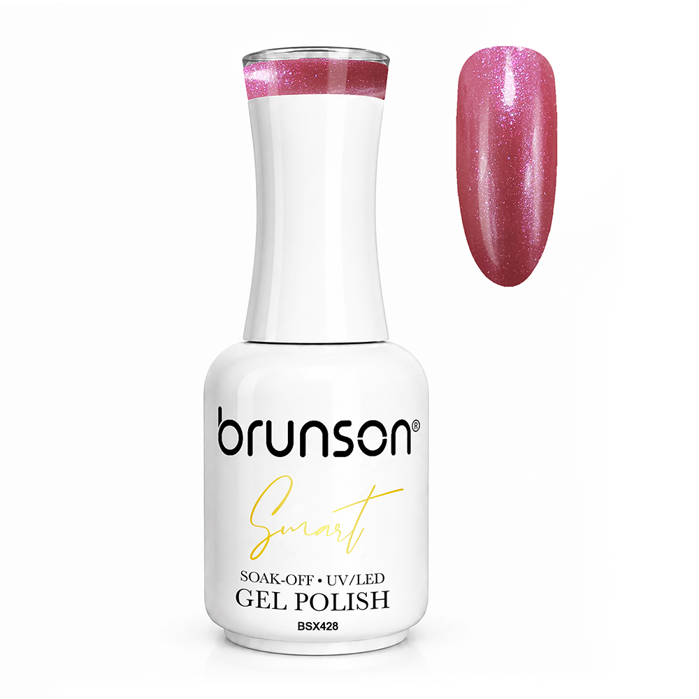 Brunson Smart Gel Nail Polish 18ml (Sheer Shade) – Professional TPO-Free & HEMA-Free UV/LED Soak-Off Gel Polish, Self-Levelling High-Gloss Finish, Long-Lasting Chip-Resistant Gel Nail Color Up to 30+ Days | Salon Quality Manicure | BSX428