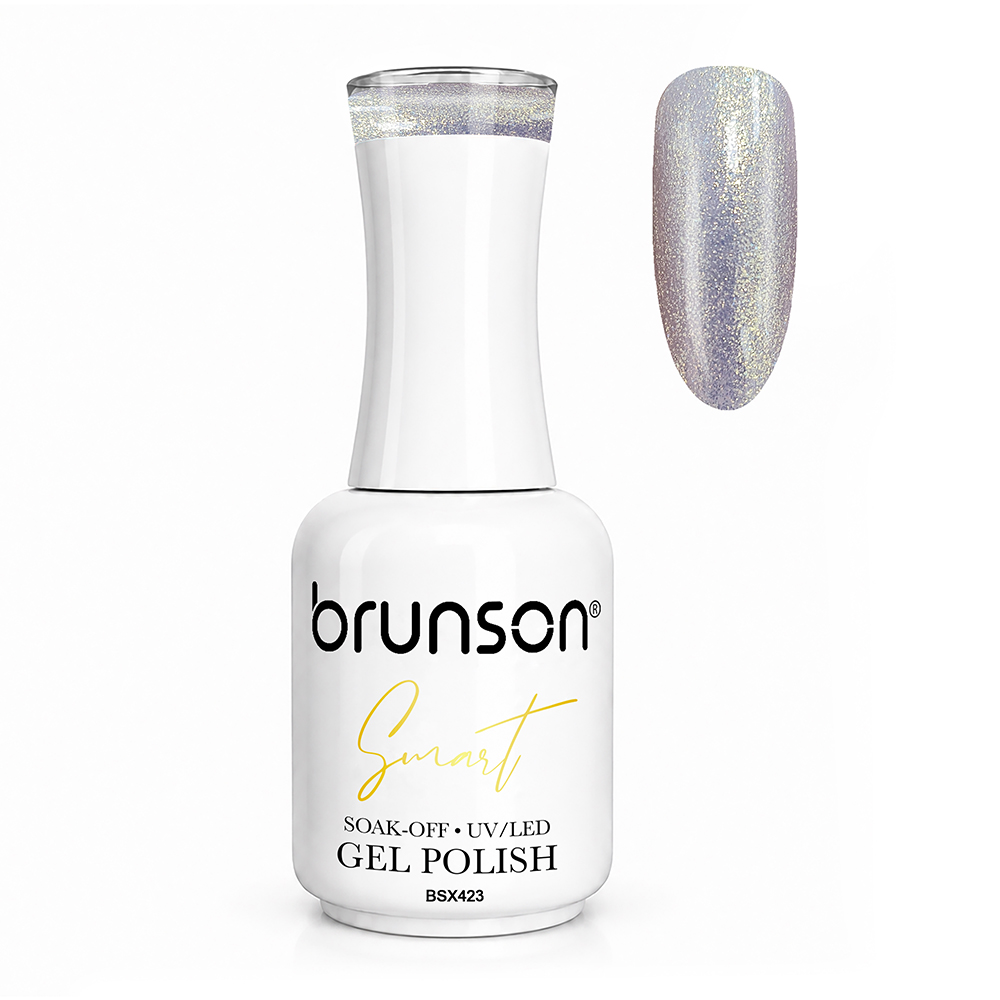 Brunson Smart Gel Nail Polish 18ml (Sheer Shade) – Professional TPO-Free & HEMA-Free UV/LED Soak-Off Gel Polish, Self-Levelling High-Gloss Finish, Long-Lasting Chip-Resistant Gel Nail Color Up to 30+ Days | Salon Quality Manicure | BSX423
