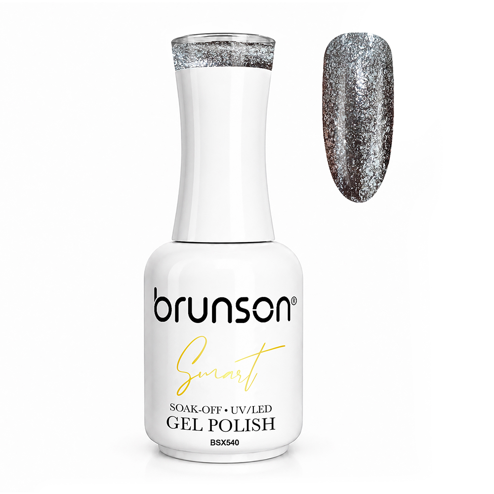 Brunson Smart Gel Nail Polish 18ml (Sheer Shade) – Professional TPO-Free & HEMA-Free UV/LED Soak-Off Gel Polish, Self-Levelling High-Gloss Finish, Long-Lasting Chip-Resistant Gel Nail Color Up to 30+ Days | Salon Quality Manicure | BSX540