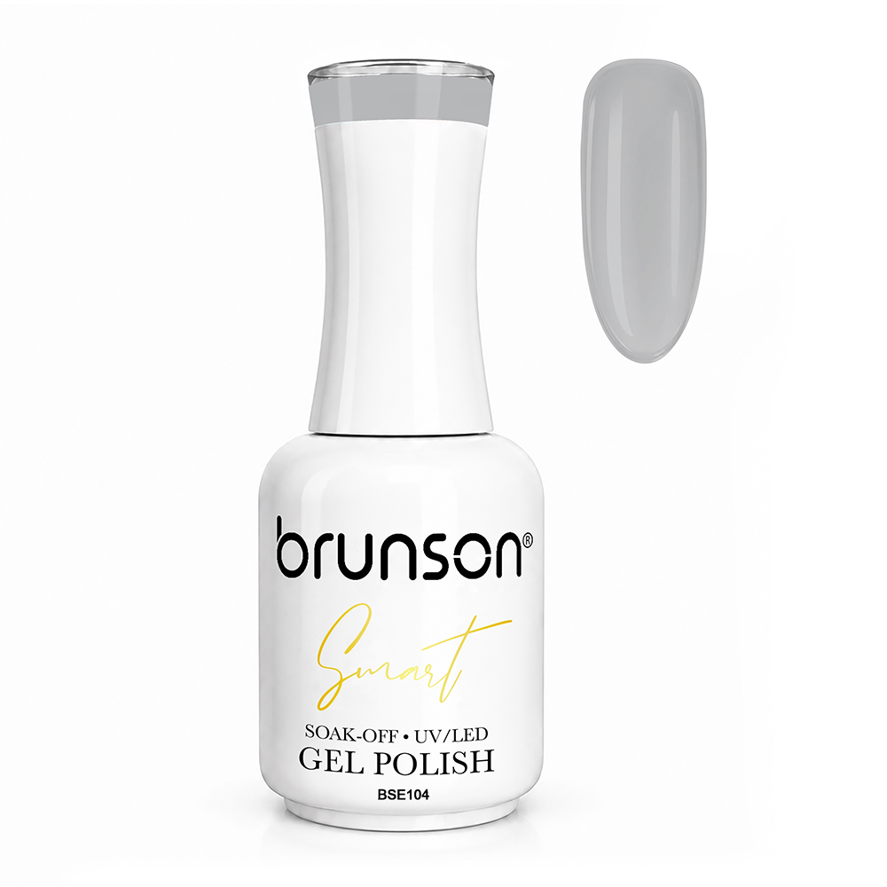 Brunson Smart Gel Nail Polish 18ml (Sheer Shade) – Professional TPO-Free & HEMA-Free UV/LED Soak-Off Gel Polish, Self-Levelling High-Gloss Finish, Long-Lasting Chip-Resistant Gel Nail Color Up to 30+ Days | Salon Quality Manicure | BSE104