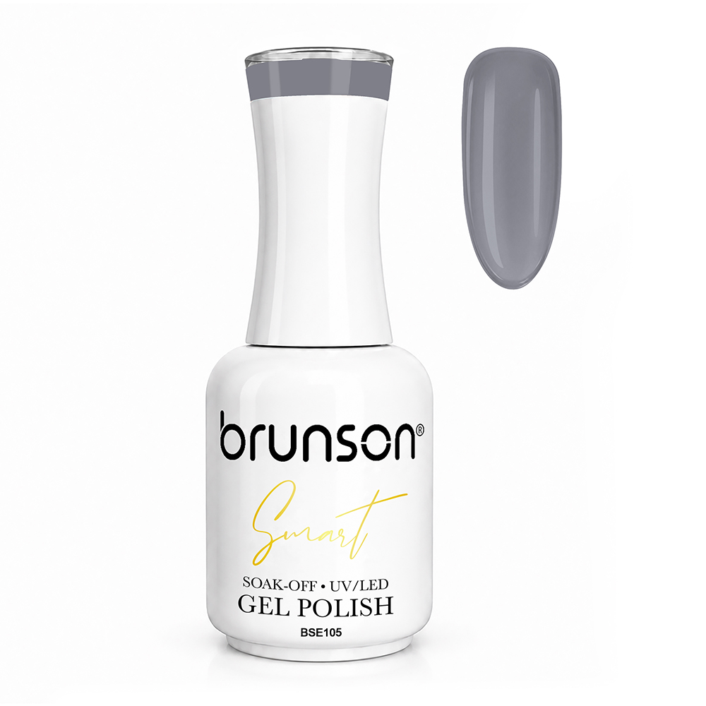 Brunson Smart Gel Nail Polish 18ml (Sheer Shade) – Professional TPO-Free & HEMA-Free UV/LED Soak-Off Gel Polish, Self-Levelling High-Gloss Finish, Long-Lasting Chip-Resistant Gel Nail Color Up to 30+ Days | Salon Quality Manicure | BSE105