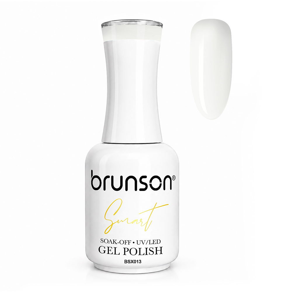 Brunson Smart Gel Nail Polish 18ml (Sheer Shade) – Professional TPO-Free & HEMA-Free UV/LED Soak-Off Gel Polish, Self-Levelling High-Gloss Finish, Long-Lasting Chip-Resistant Gel Nail Color Up to 30+ Days | Salon Quality Manicure | BSX013