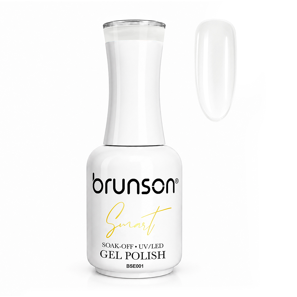 Brunson Smart Gel Nail Polish 18ml (Sheer Shade) – Professional TPO-Free & HEMA-Free UV/LED Soak-Off Gel Polish, Self-Levelling High-Gloss Finish, Long-Lasting Chip-Resistant Gel Nail Color Up to 30+ Days | Salon Quality Manicure | BSE001