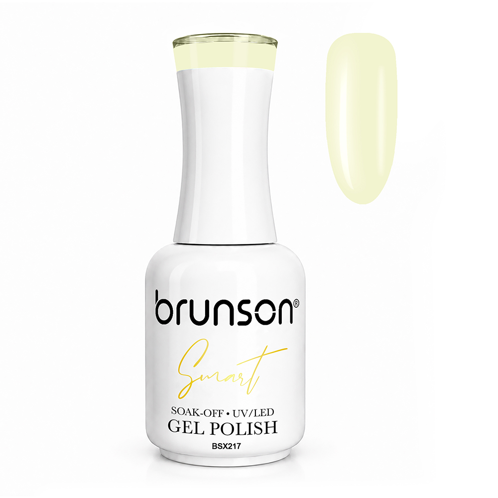 Brunson Smart Gel Nail Polish 18ml – TPO-Free & HEMA-Free UV/LED Soak-Off Gel, Self-Levelling High-Gloss Finish, Chip-Resistant 30+ Days Wear | Professional Salon Manicure Gel BSX217