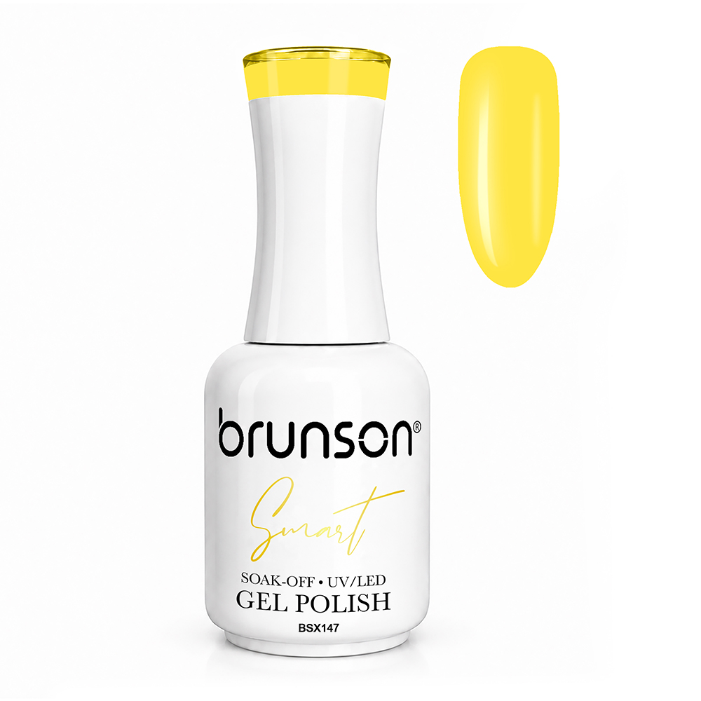 Brunson Smart Gel Nail Polish 18ml – TPO-Free & HEMA-Free UV/LED Soak-Off Gel, Self-Levelling High-Gloss Finish, Chip-Resistant 30+ Days Wear | Professional Salon Manicure Gel BSX147