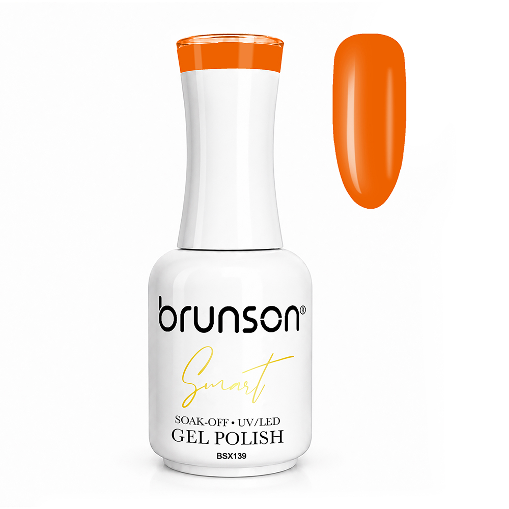 Brunson Smart Gel Nail Polish 18ml – TPO-Free & HEMA-Free UV/LED Soak-Off Gel, Self-Levelling High-Gloss Finish, Chip-Resistant 30+ Days Wear | Professional Salon Manicure Gel BSX0139