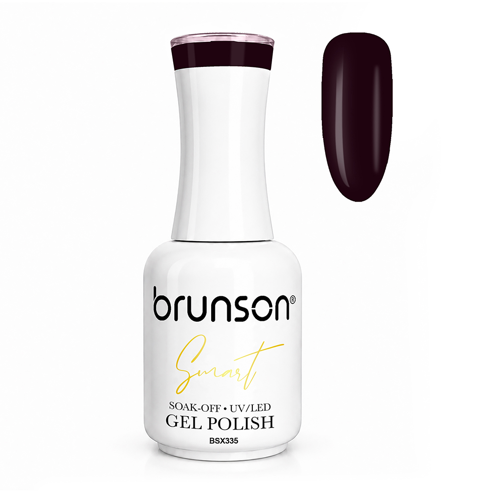 Brunson Smart Gel Nail Polish 18ml – TPO-Free & HEMA-Free UV/LED Soak-Off Gel, Self-Levelling High-Gloss Finish, Chip-Resistant 30+ Days Wear | Professional Salon Manicure Gel BSX335