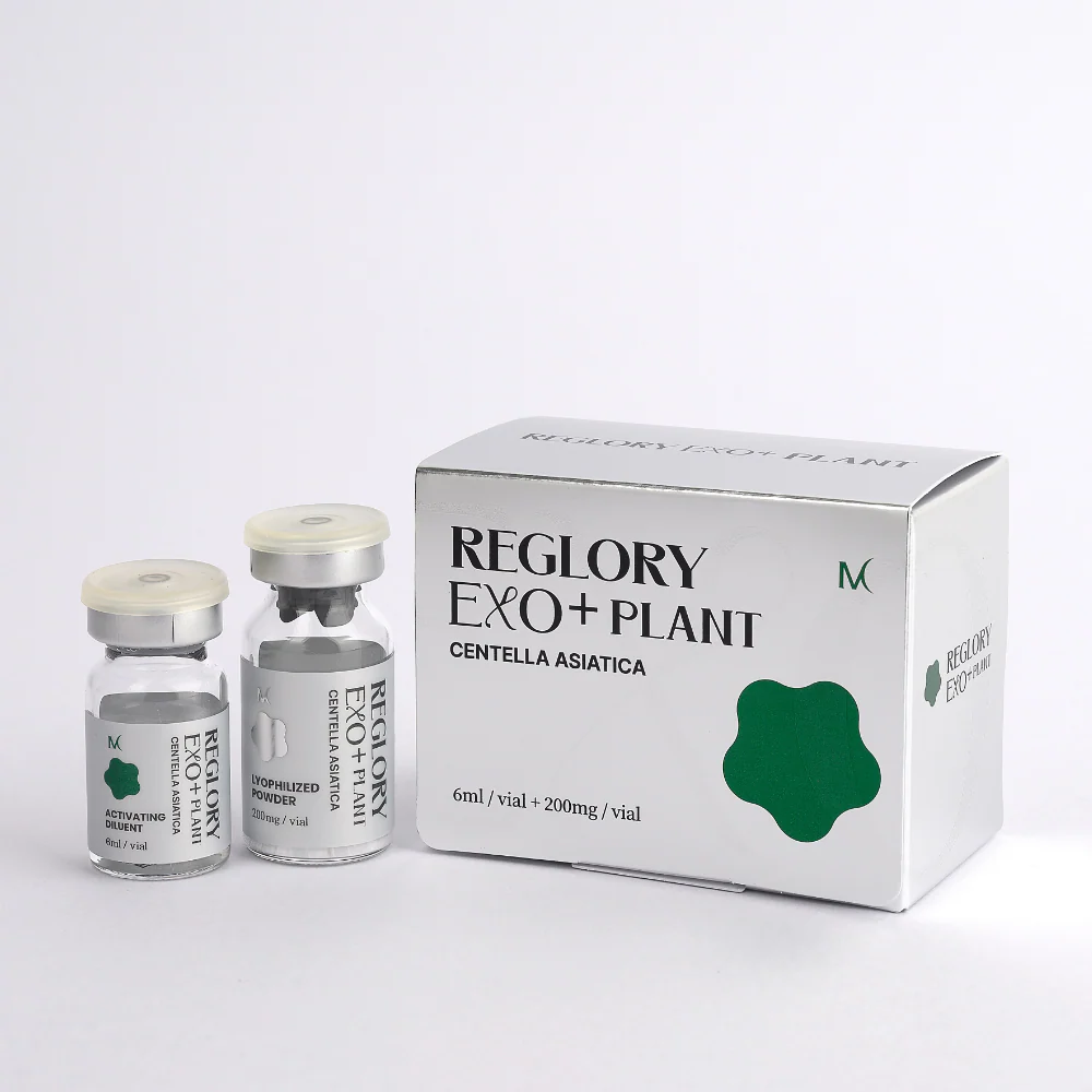Reglory EXO+ PLANT Exosome Skin Booster 200mg + 6ml | Plant-Derived Exosome Ampoule for Microneedling, MTS & Skin Regeneration