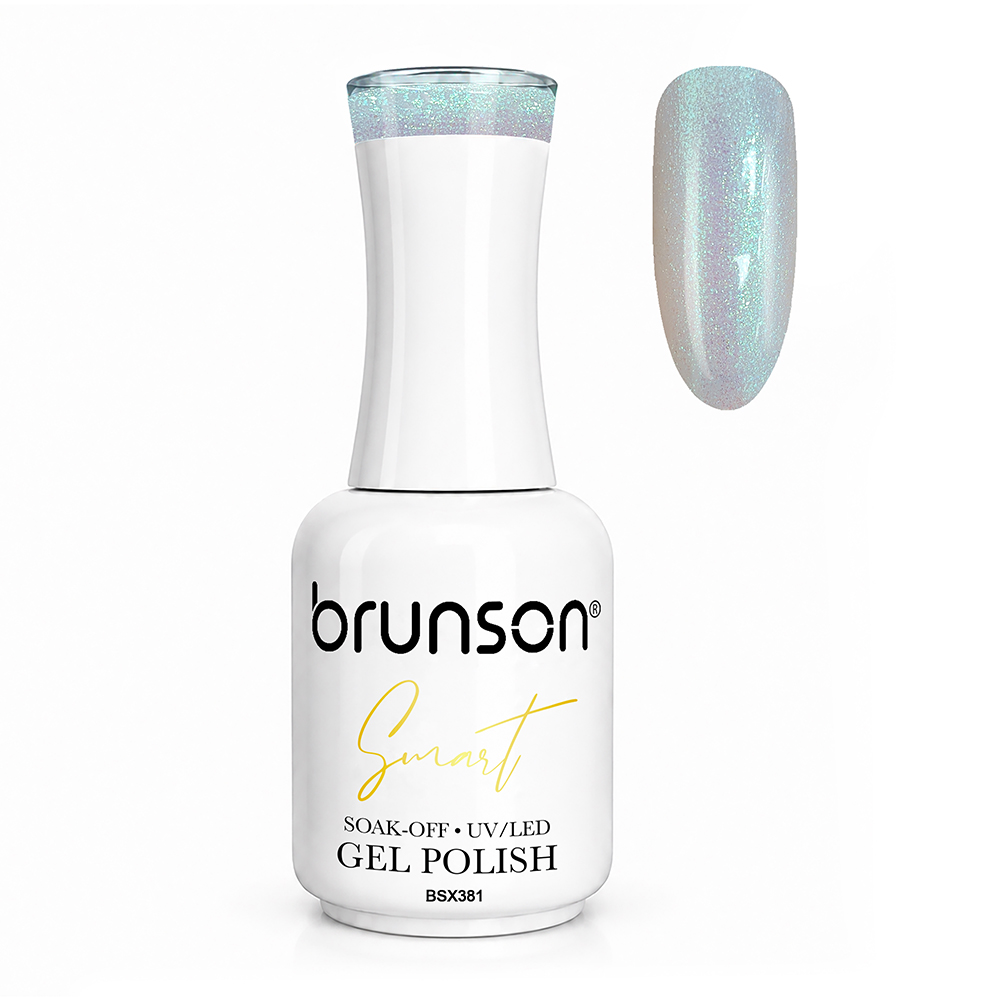 Brunson Smart Gel Nail Polish 18ml (Sheer Shade) – Professional TPO-Free & HEMA-Free UV/LED Soak-Off Gel Polish, Self-Levelling High-Gloss Finish, Long-Lasting Chip-Resistant Gel Nail Color Up to 30+ Days | Salon Quality Manicure | BSX381
