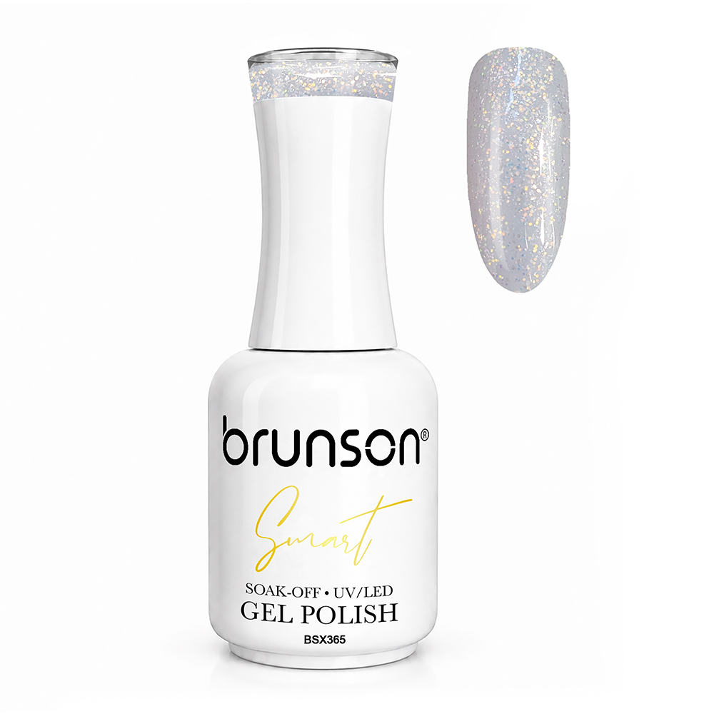 Brunson Smart Gel Nail Polish 18ml (Sheer Shade) – Professional TPO-Free & HEMA-Free UV/LED Soak-Off Gel Polish, Self-Levelling High-Gloss Finish, Long-Lasting Chip-Resistant Gel Nail Color Up to 30+ Days | Salon Quality Manicure | BSX365