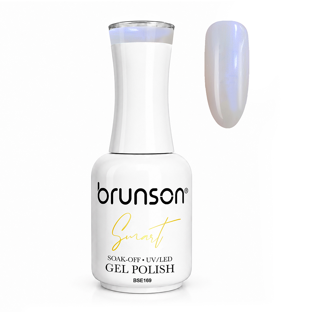Brunson Smart Gel Nail Polish 18ml (Sheer Shade) – Professional TPO-Free & HEMA-Free UV/LED Soak-Off Gel Polish, Self-Levelling High-Gloss Finish, Long-Lasting Chip-Resistant Gel Nail Color Up to 30+ Days | Salon Quality Manicure | BSE169