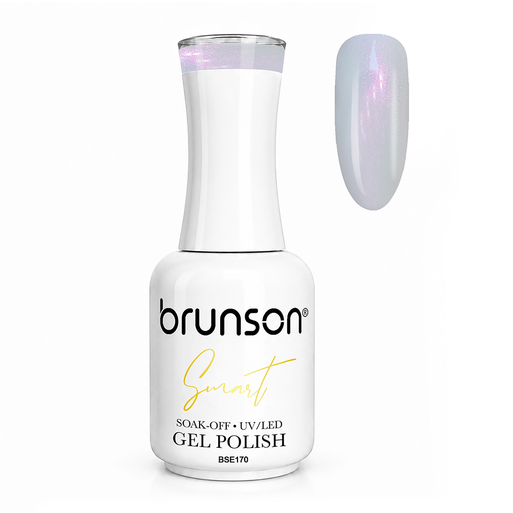 Brunson Smart Gel Nail Polish 18ml (Sheer Shade) – Professional TPO-Free & HEMA-Free UV/LED Soak-Off Gel Polish, Self-Levelling High-Gloss Finish, Long-Lasting Chip-Resistant Gel Nail Color Up to 30+ Days | Salon Quality Manicure | BSE170