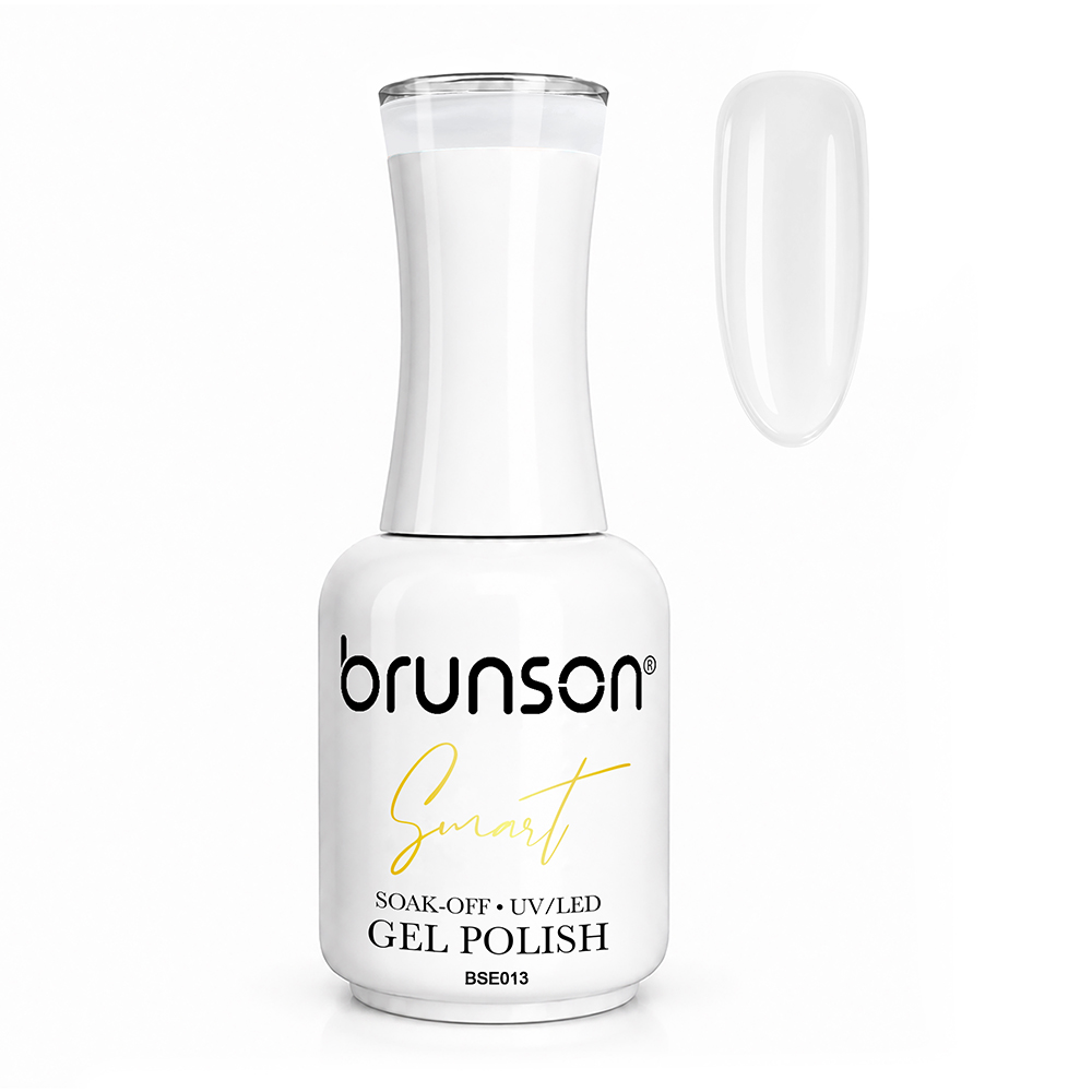 Brunson Smart Gel Nail Polish 18ml (Sheer Shade) – Professional TPO-Free & HEMA-Free UV/LED Soak-Off Gel Polish, Self-Levelling High-Gloss Finish, Long-Lasting Chip-Resistant Gel Nail Color Up to 30+ Days | Salon Quality Manicure | BSE013