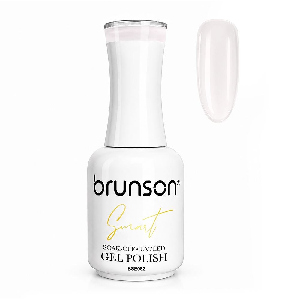 Brunson Smart Gel Nail Polish 18ml (Sheer Shade) – Professional TPO-Free & HEMA-Free UV/LED Soak-Off Gel Polish, Self-Levelling High-Gloss Finish, Long-Lasting Chip-Resistant Gel Nail Color Up to 30+ Days | Salon Quality Manicure | BSE082