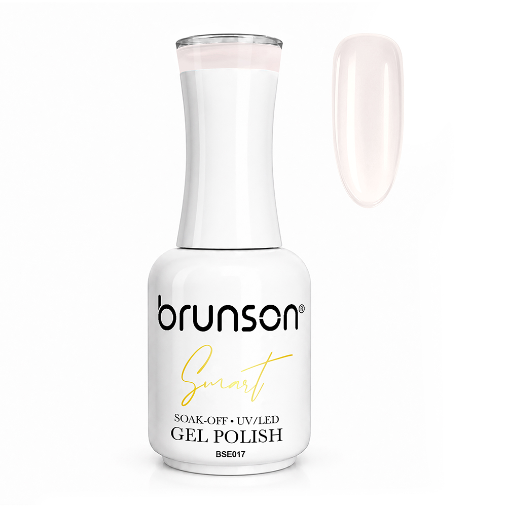 Brunson Smart Gel Nail Polish 18ml (Sheer Shade) – Professional TPO-Free & HEMA-Free UV/LED Soak-Off Gel Polish, Self-Levelling High-Gloss Finish, Long-Lasting Chip-Resistant Gel Nail Color Up to 30+ Days | Salon Quality Manicure | BSE017