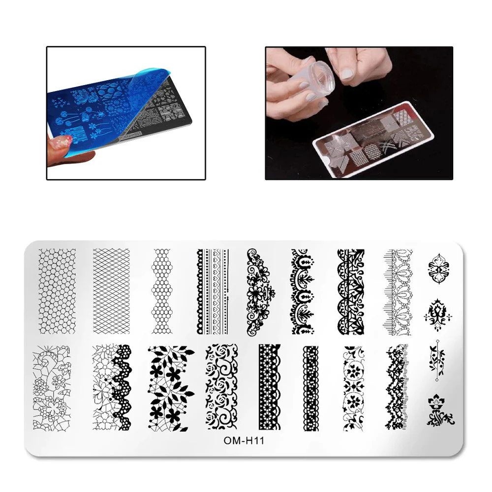 Best nail art stamping template Dubai