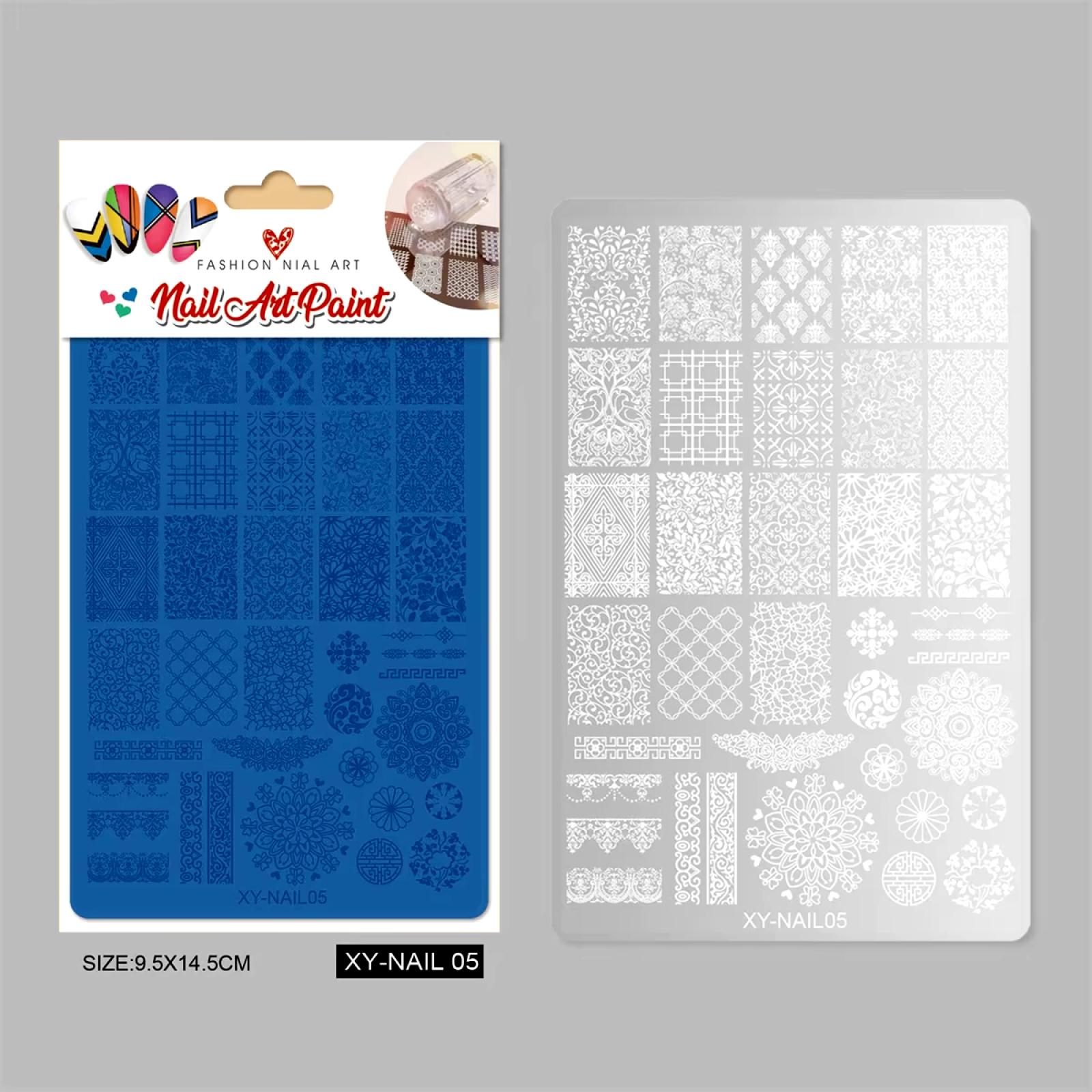 Floral Nail Art Stamping Plate Dubai