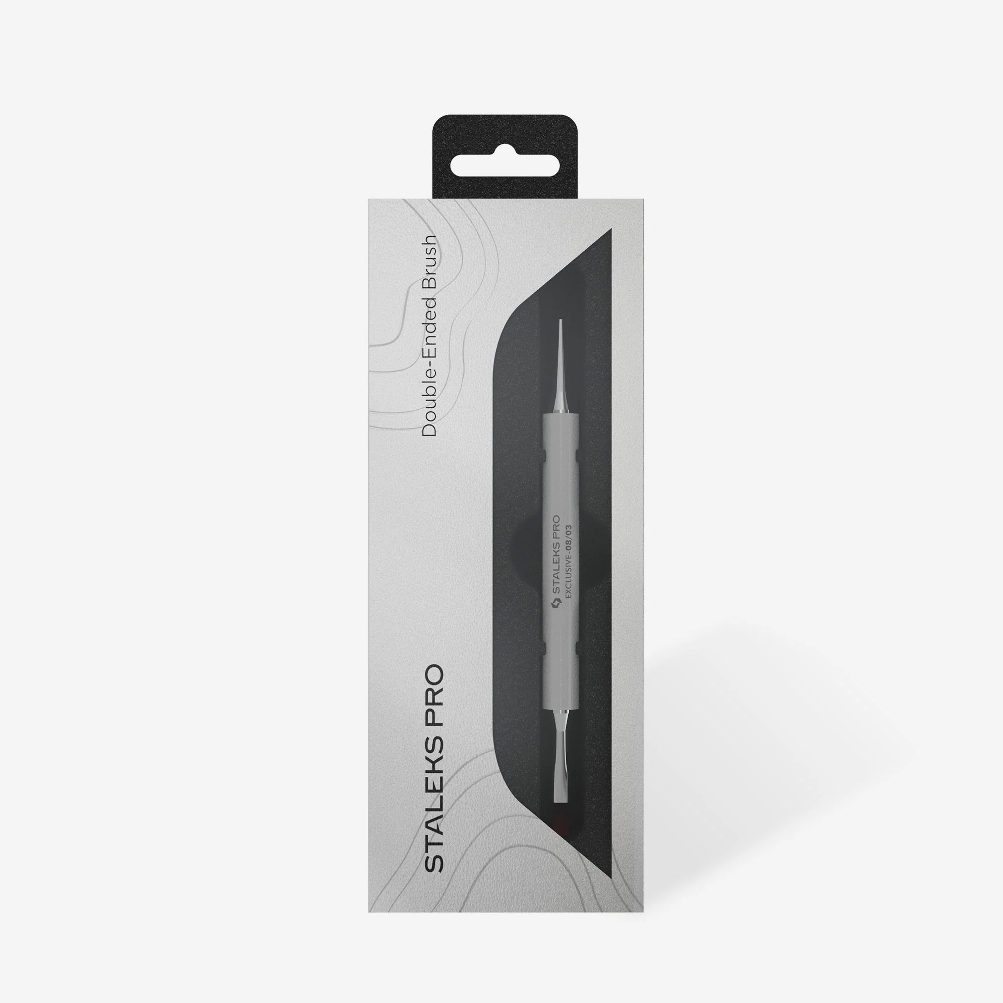 STALEKS EXCLUSIVE 08/03 Double-ended gel brush 10 mm / liner 10 mm
